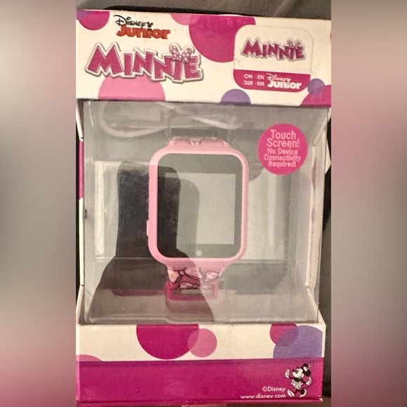 NWT Minnie Mouse Kid's Touch Screen Pink Silicone Strap Smart Watch - Picture 2 of 5